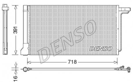 Радіатор кондиціонера DENSO DCN10028 (фото 1)