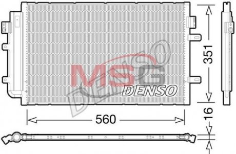 Конденсатор, кондиционер DENSO DCN12005 (фото 1)