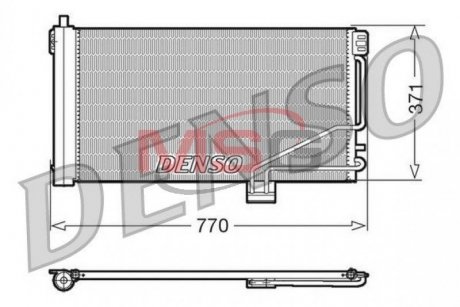 Радіатор кондиціонера DENSO DCN17014