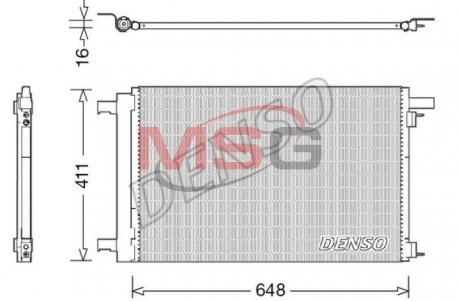 Радіатор кондиціонера DENSO DCN21021 (фото 1)
