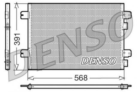 Конденсатор, кондиционер DENSO DCN23011 (фото 1)