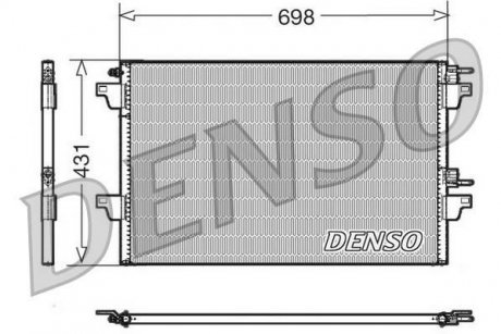 Радіатор кондиціонера DENSO DCN23022 (фото 1)
