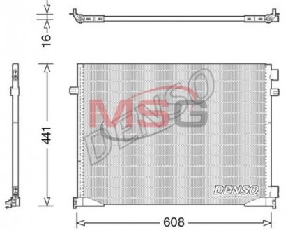 Радіатор кондиціонера DENSO DCN23035