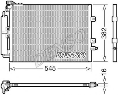 Радиатор кондиционера DENSO DCN23040 (фото 1)