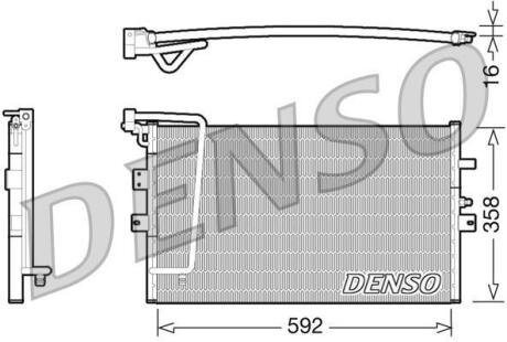 Радіатор кондиціонера DENSO DCN25002 (фото 1)
