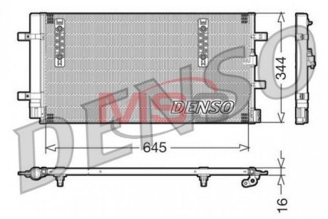 Радіатор кондиціонера DENSO DCN32060