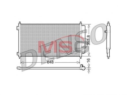 Конденсатор, кондиционер DENSO DCN40010