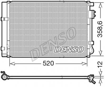 Радиатор кондиционера DENSO DCN41011