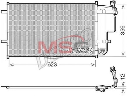 Радіатор кондиціонера DENSO DCN44011 (фото 1)