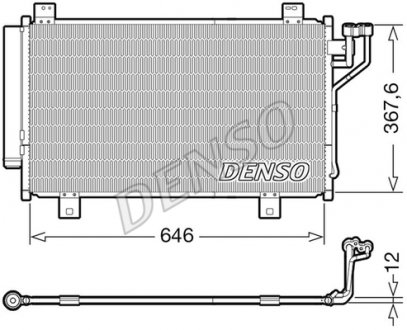 Радиатор кондиционера DENSO DCN44012