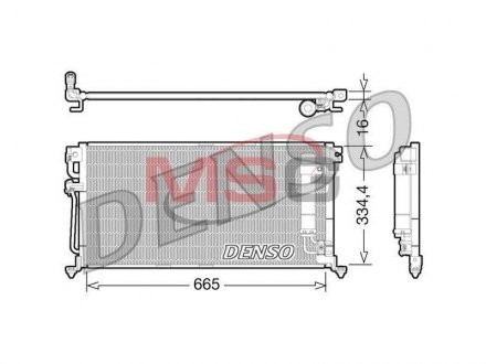 Конденсатор, кондиционер DENSO DCN45003