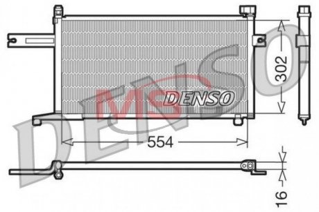 Радіатор кондиціонера DENSO DCN46005 (фото 1)