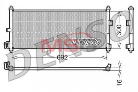 Радіатор кондиціонера DENSO DCN46011