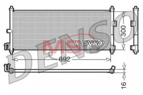Радіатор кондиціонера DENSO DCN46011