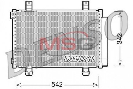 Конденсатор, кондиционер DENSO DCN47005 (фото 1)