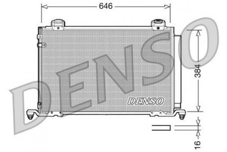 Радиатор кондиционера DENSO DCN50026