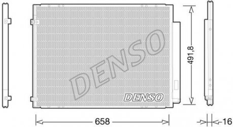 Конденсатор, кондиционер DENSO DCN51010 (фото 1)