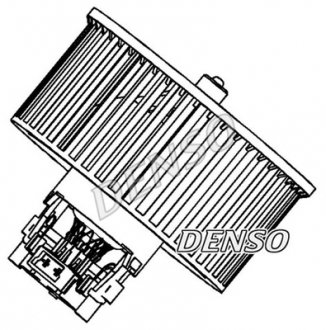 Вентилятор пічки (без коробки) Renault Trafic, 01-07 DENSO DEA23006 (фото 1)