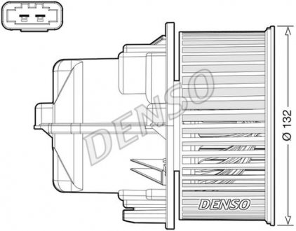 Вентилятор салону LAND ROVER / VOLVO Range Rover Evoque / XC60 2011 - DENSO DEA33002
