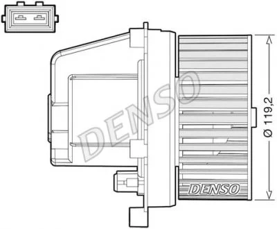 Dmuchawa VOLVO V70 II... DENSO DEA33003