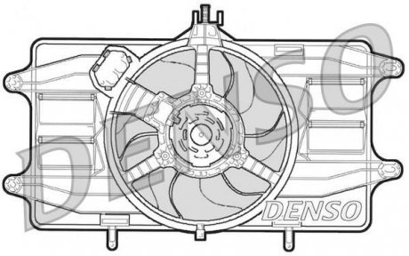Вентилятор, охлаждение двигателя DENSO DER09020 (фото 1)