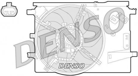 Вентилятор, охлаждение двигателя DENSO DER09053