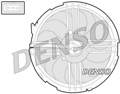 Вентилятор, охлаждение двигателя DENSO DER32009