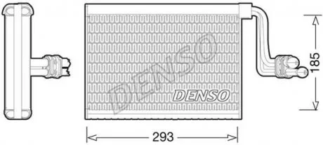 Випаровувач, кондиціонер DENSO DEV05002