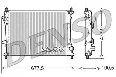 Радіатор DENSO DRM09037 (фото 1)