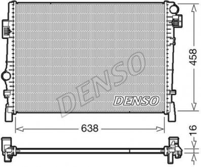 Радиатор двигателя, главный DENSO DRM09054 (фото 1)