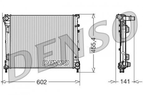 Радіатор, охолодження двигуна DENSO DRM09160 (фото 1)