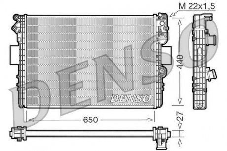 Радиатор DENSO DRM12002 (фото 1)