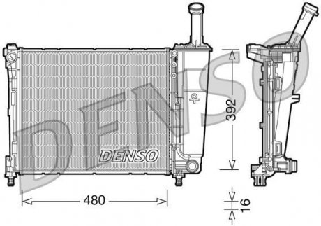 Радиатор DENSO DRM13016 (фото 1)