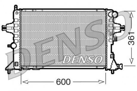 Радиатор, охлаждение двигателя DENSO DRM20084 (фото 1)