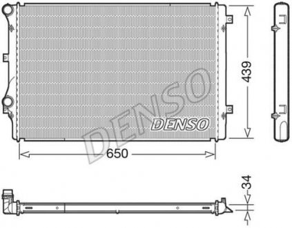 Радіатор охолоджування двигуна DENSO DRM32041