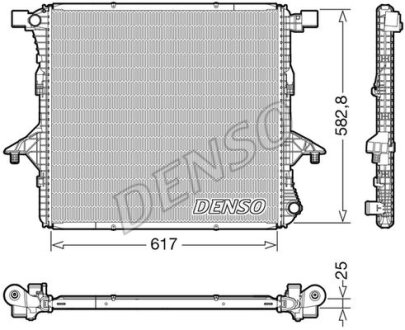 Фото 1 - радіатор двигуна VW AMAROK 2.0/2.0D 09.10- DENSO DRM32052 Радіатор двигуна VW AMAROK 2.0/2.0D 09.10- DENSO DRM32052 (фото 1)
