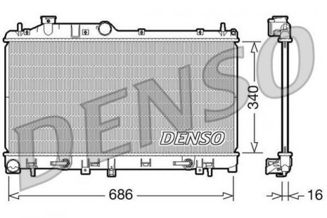 Радіатор DENSO DRM36009 (фото 1)