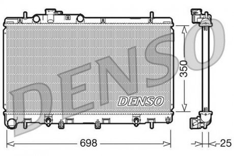 Радиатор, охлаждение двигателя DENSO DRM36011 (фото 1)