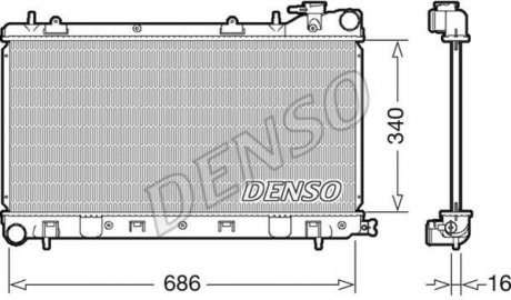 Теплообмінник DENSO DRM36017 (фото 1)