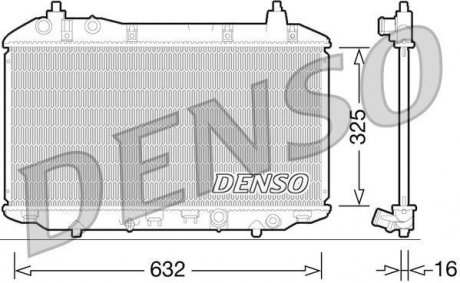 Радіатор, охолодження двигуна DENSO DRM40031 (фото 1)