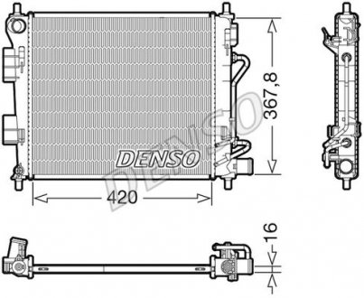 Радиатор основной DENSO DRM41018 (фото 1)