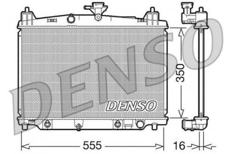 Радиатор, охлаждение двигателя DENSO DRM44018 (фото 1)