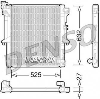 Радиатор, охлаждение двигателя DENSO DRM45034 (фото 1)