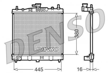 Радиатор, охлаждение двигателя DENSO DRM46002 (фото 1)