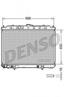 Радіатор охолоджування DENSO DRM46008