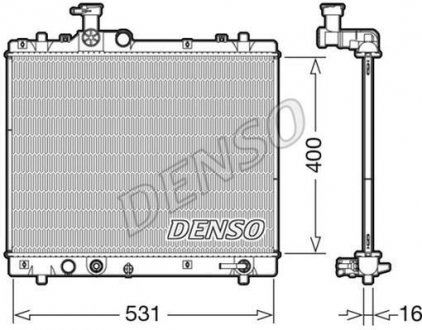 Радіатор DENSO DRM47035 (фото 1)