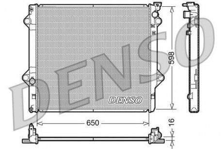 Радиатор, охлаждение двигателя DENSO DRM50048