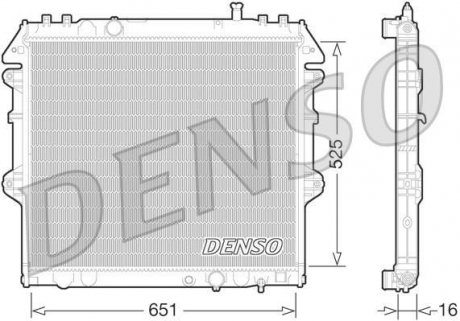 Радиатор, охлаждение двигателя DENSO DRM50069 (фото 1)