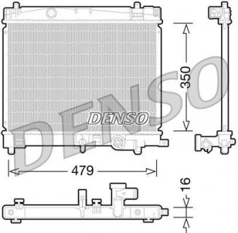 Радіатор, охолодження двигуна DENSO DRM50078 (фото 1)