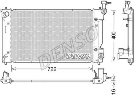 Радіатор двигуна LEXUS IS III 2.5 04.13-08.15 DENSO DRM50098